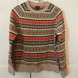 J. Crew Men’s Fair Isle Sweater Size XS